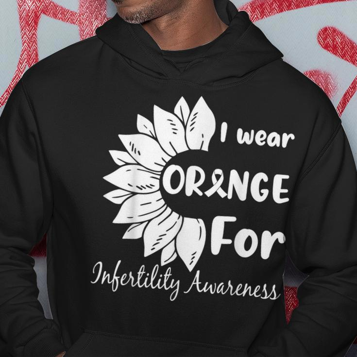 In April We Wear Orange Infertility Awareness Sunflower Hoodie Unique Gifts