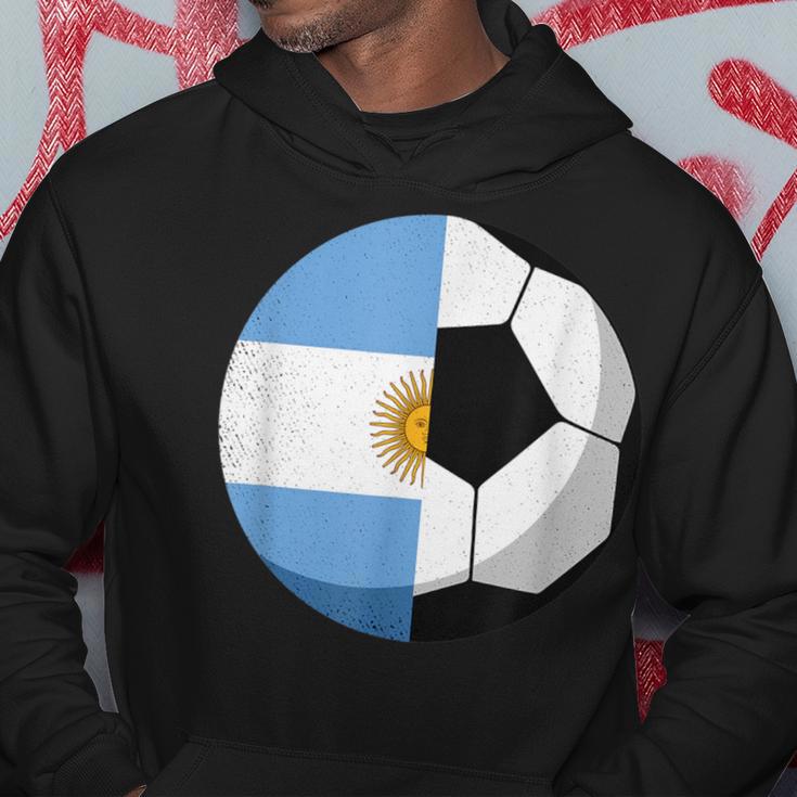 Argentinien Flagge Fußball Kinder Fußball Papa Sport Kapuzenpullover Lustige Geschenke