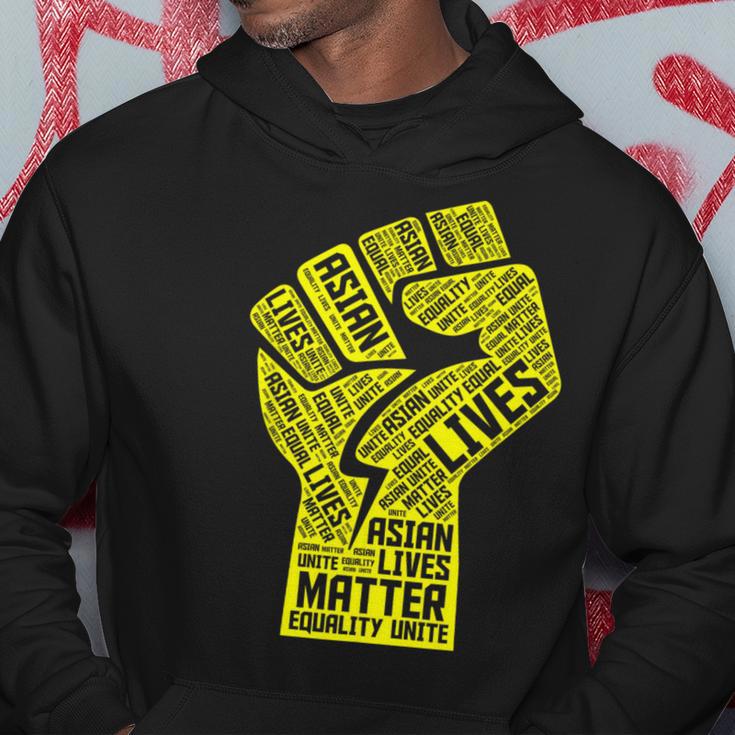 Asian Lives Matter Proud Asian American Aapi Yellow Pride Hoodie Unique Gifts