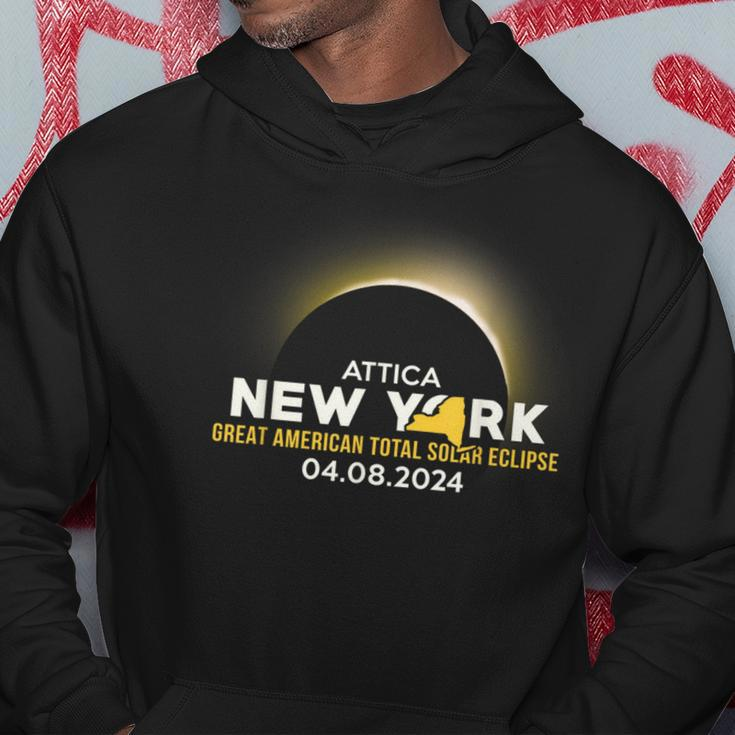 Attica Ny New York Total Solar Eclipse 2024 Hoodie Unique Gifts