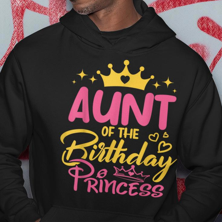 Aunt Of The Birthday Princess Girls Party Family Matching Hoodie Funny Gifts