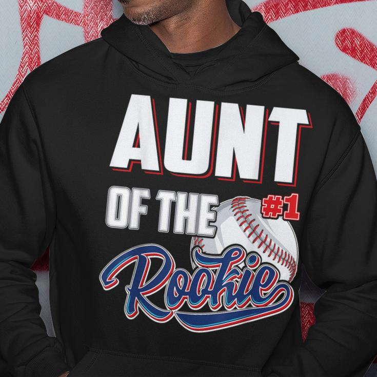 Aunt Of Rookie 1 Years Old Team 1St Birthday Baseball Hoodie Unique Gifts