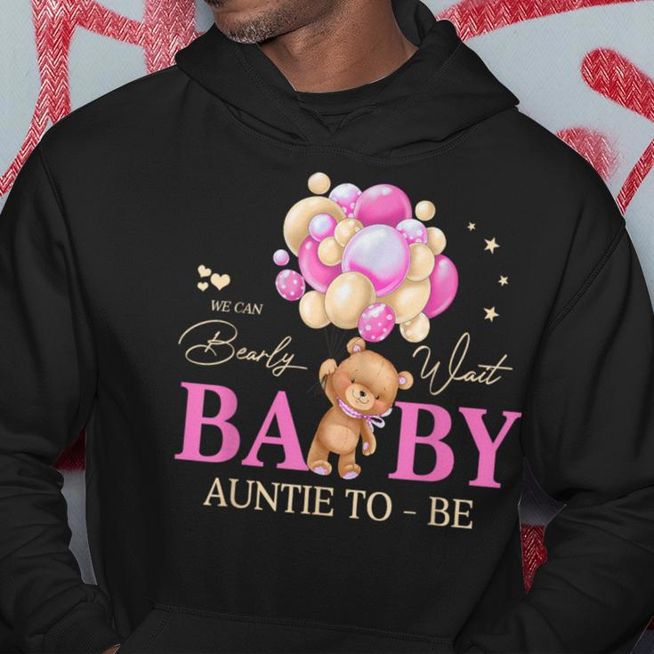 Auntie We Can Bearly Wait Baby Shower Bear Family Matching Hoodie Funny Gifts
