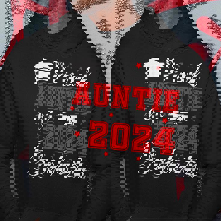 Auntie Senior 2024 Proud Auntie Of A Class Of 2024 Graduate Hoodie Unique Gifts