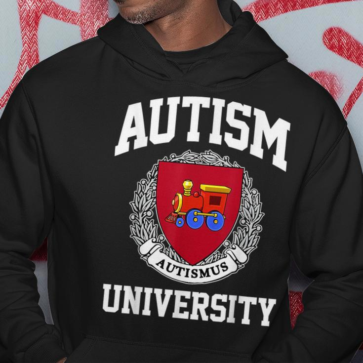 Autism Awareness University Puzzle Pieces Support Autismus Hoodie Funny Gifts