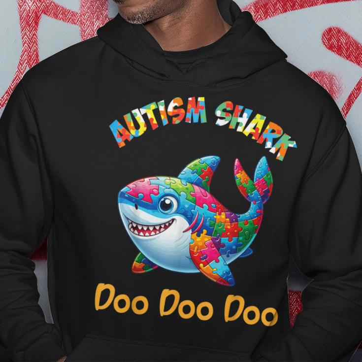 Autism Shark Autistic Awareness Accept Support Hope Proud Hoodie Unique Gifts