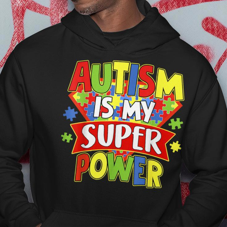 Autism Is My Super Power Autism Awareness Day Boys Toddlers Hoodie Unique Gifts
