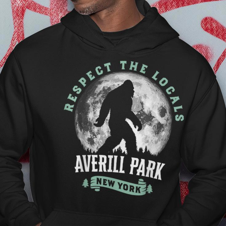 Averill Park New York Respect The Locals Bigfoot Night Hoodie Unique Gifts