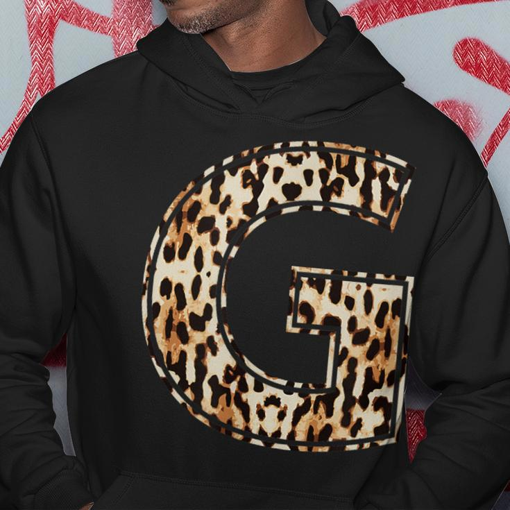 Awesome Letter G Initial Name Leopard Cheetah Print Hoodie Unique Gifts