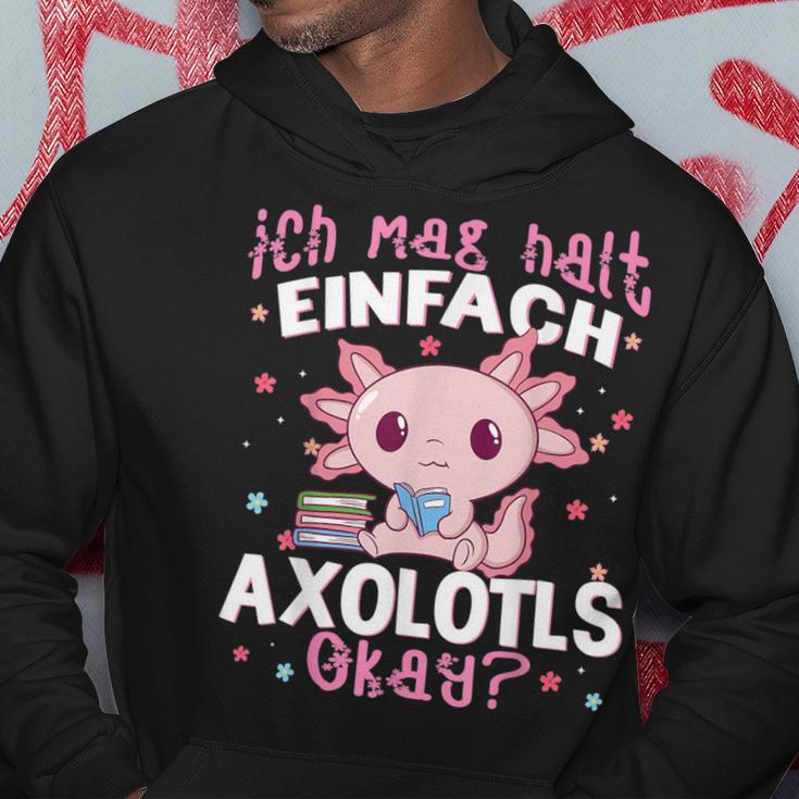 Axolotl Ich Mag Halt Einfach Axolotls Okay Axolotl Hoodie Lustige Geschenke