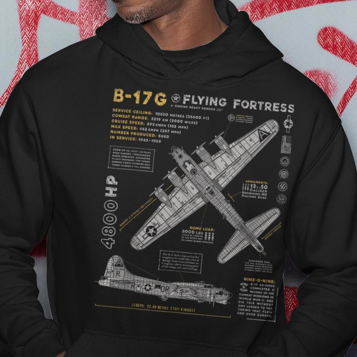B-17 Flying Fortress Ww2 B-17G Bomber Vintage Aviation Hoodie Unique Gifts