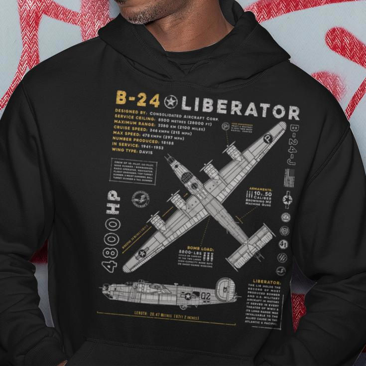 B-24 Liberator Consolidated Aircraft B24 Bomber Vintage Hoodie Unique Gifts