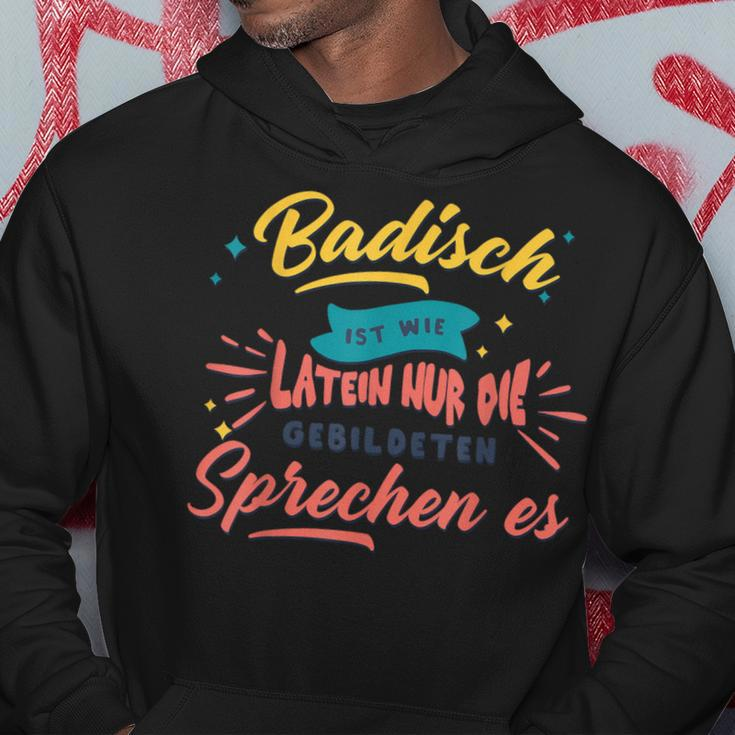 Badisch Ist Wie Latein Baden-Württemberg Badner Slogan Hoodie Lustige Geschenke
