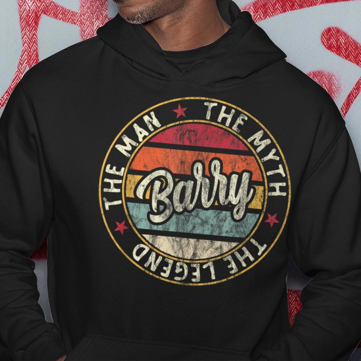 Barry The Man The Myth The Legend First Name Barry Hoodie Personalized Gifts