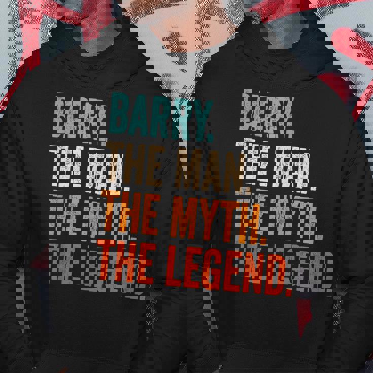 Barry The Man The Myth The Legend First Name Barry Hoodie Personalized Gifts