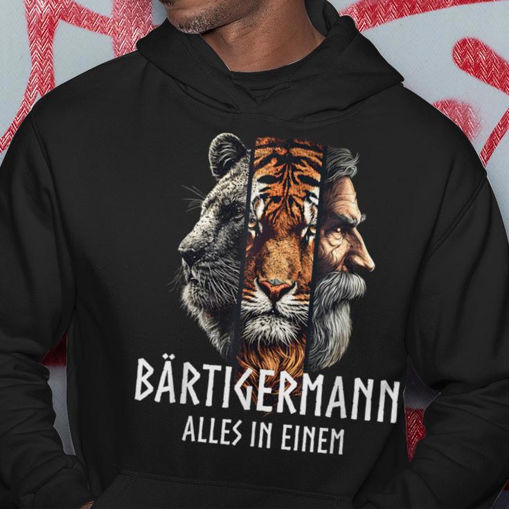 Bärtigermann Alles In Einem Bär Tigeriking Man Kapuzenpullover Lustige Geschenke