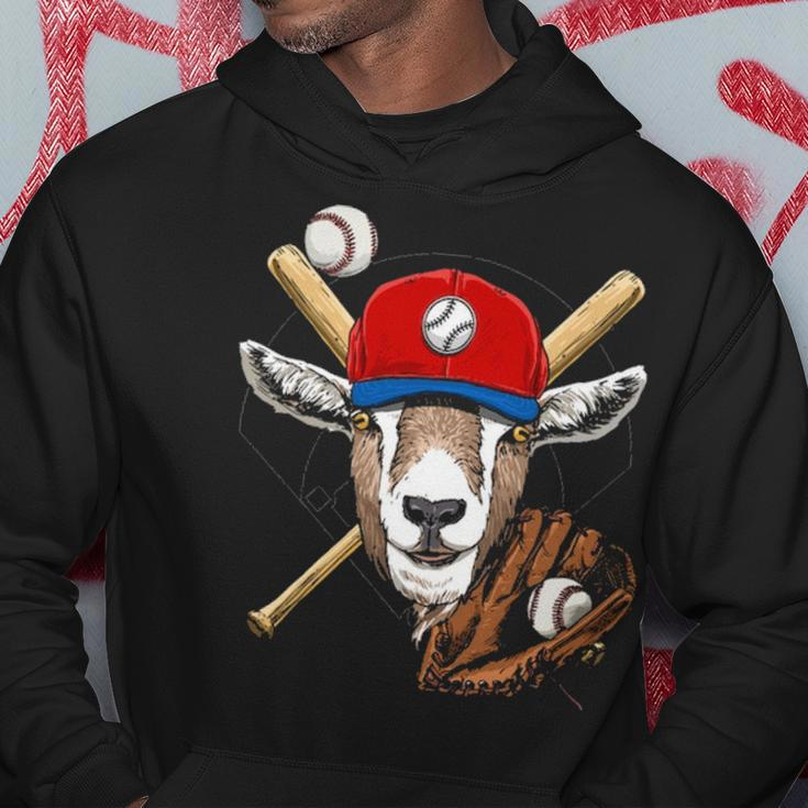 Baseball Player Goat Lover Pitcher Catcher Baseball Coaches Hoodie Unique Gifts