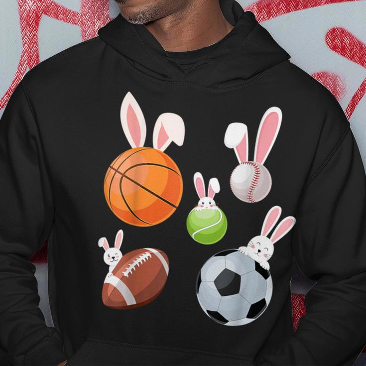 Basketball Baseball Football Soccer Sports Easter Bunny Hoodie Funny Gifts