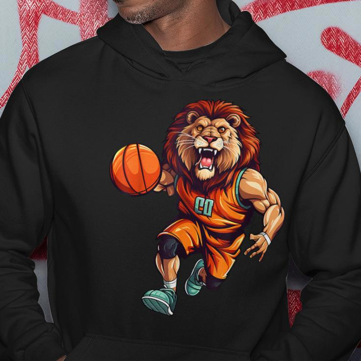 Basketball Lion Hoodie Lustige Geschenke
