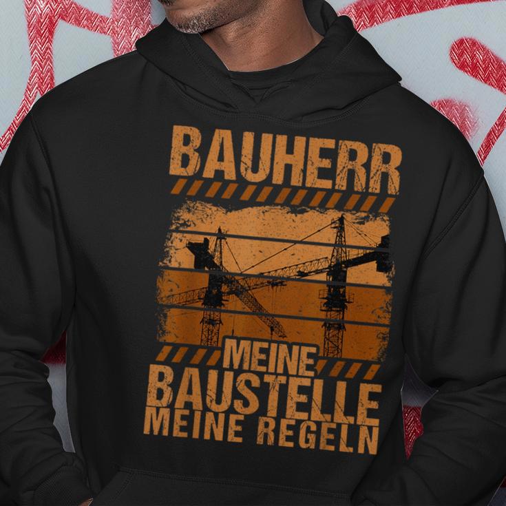 Bauherr Meine Bausite Meine Rules Kapuzenpullover Lustige Geschenke