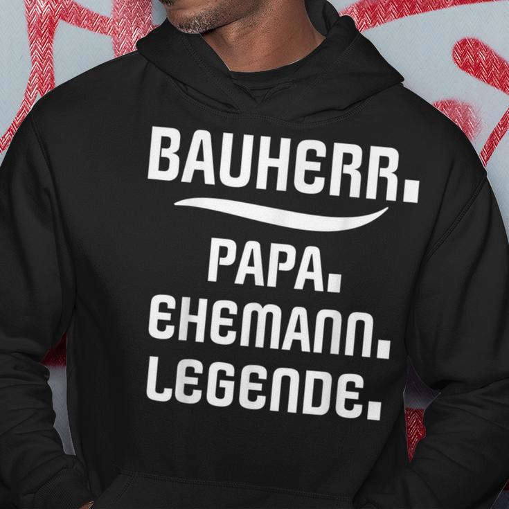 Bauherr Papa Slogan Richtfestfest Ehemann Bauherr Kapuzenpullover Lustige Geschenke