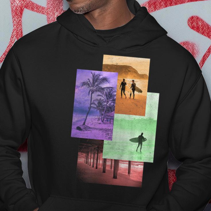 Beach Scene Surfing Ocean Hoodie Unique Gifts