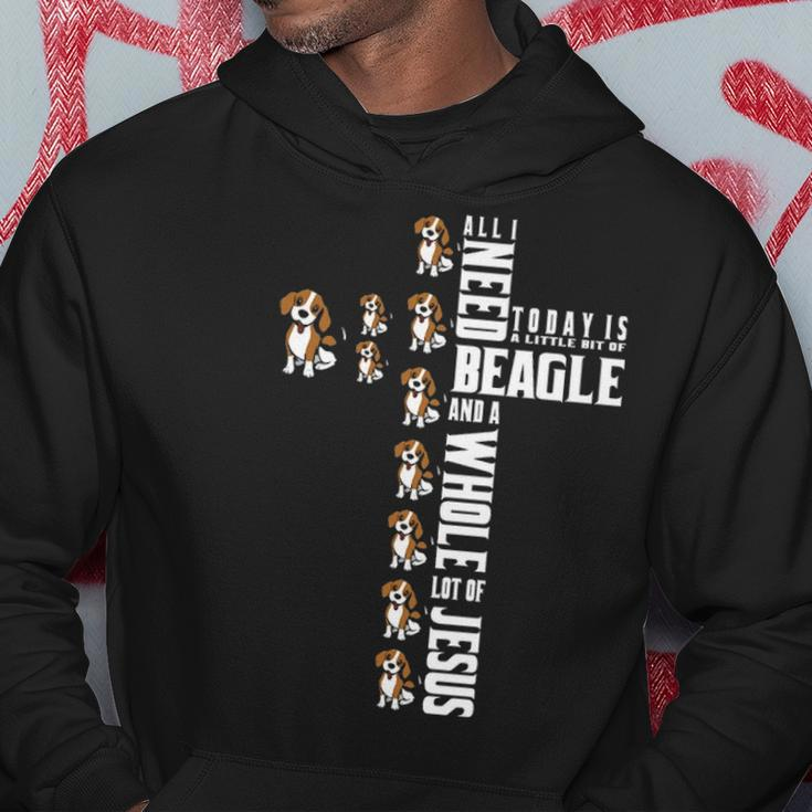 Beagle All I Need Today Is Beagle And Jesus Hoodie Unique Gifts