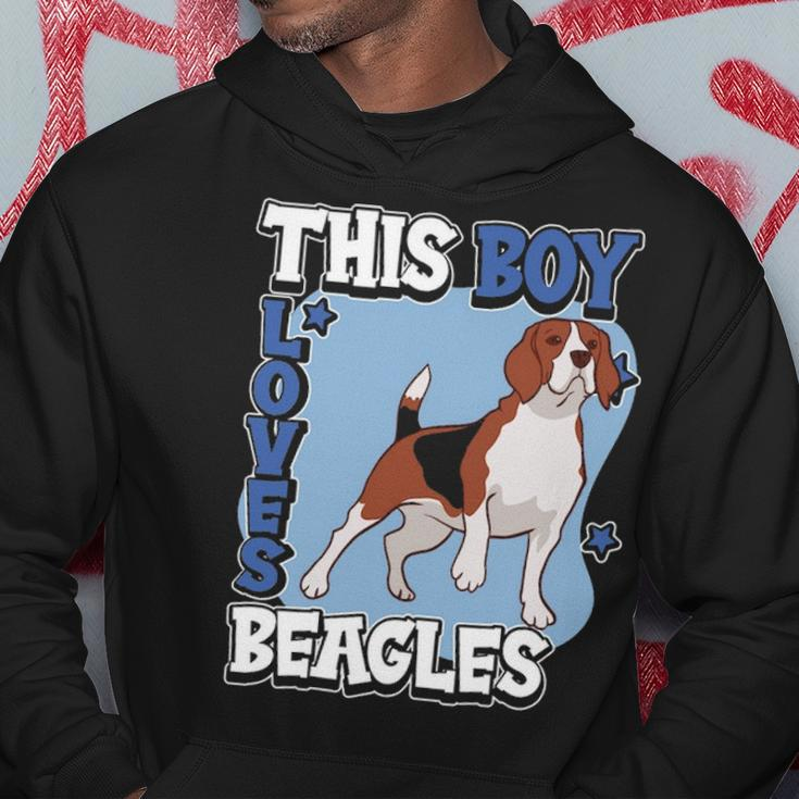 Beagle Quote Dog Owner This Boy Loves Beagles Hoodie Unique Gifts