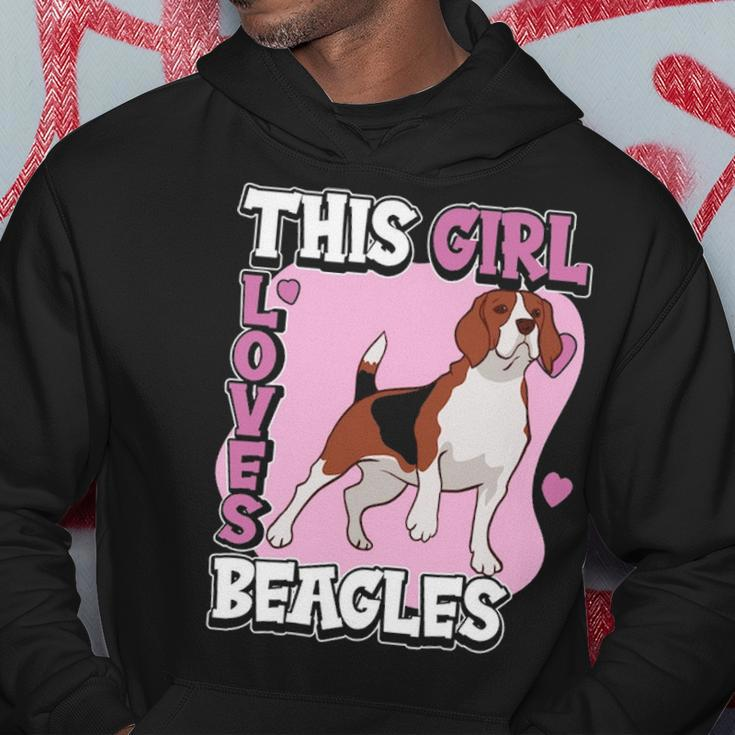 Beagle Quote This Girl Loves Beagles Hoodie Unique Gifts