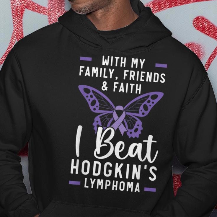 I Beat Hodgkin's Lymphoma Survivor Lymphoma Cancer Hoodie Unique Gifts