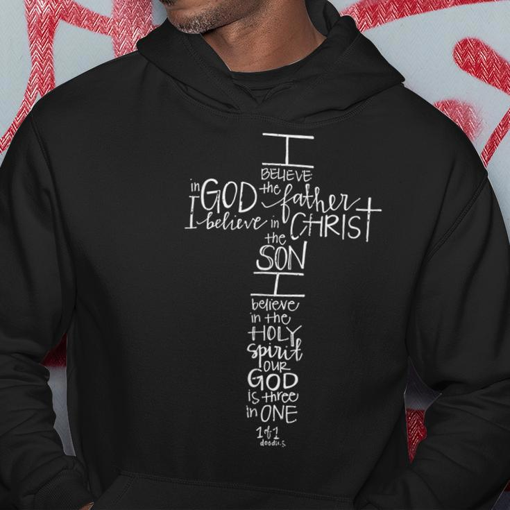 Believe In God The Father Easter Jesus Cross Christian Hoodie Unique Gifts