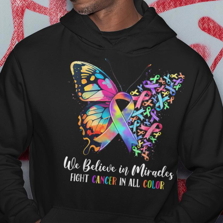 We Believe In Miracles Fight In All Color Support The Cancer Hoodie Unique Gifts