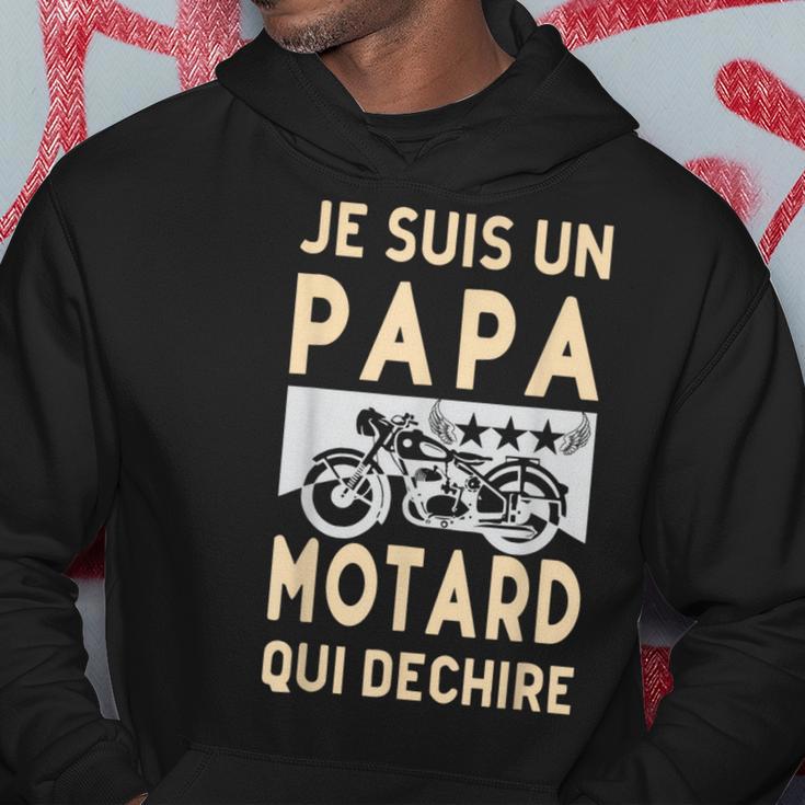 Belle Idea Cadeau Je Suis Un Papa Motard Qui Déchire Kapuzenpullover Lustige Geschenke