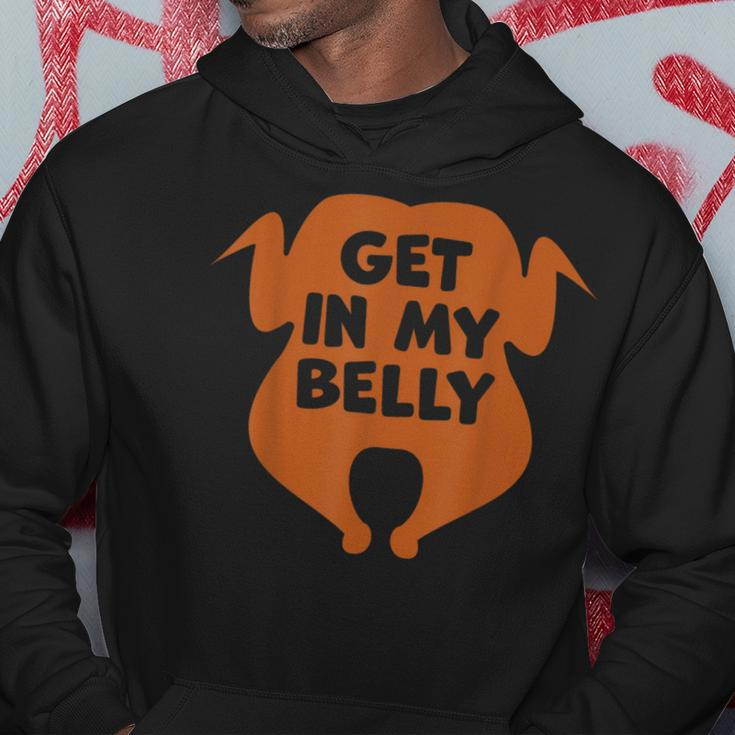 Get In My Belly Thanksgiving Day Turkey Hoodie Funny Gifts