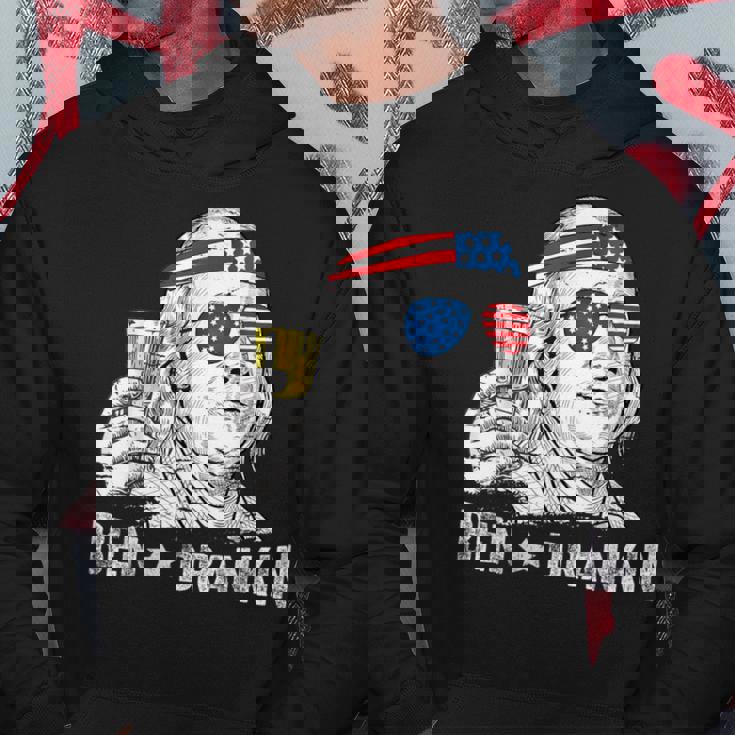 Ben Drankin Benjamin Franklin Drinking Beer 4Th Of July Hoodie Personalized Gifts
