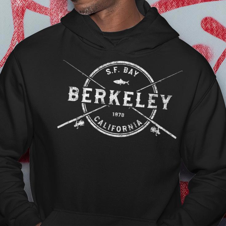 Berkeley Ca Vintage Crossed Fishing Rods Hoodie Unique Gifts