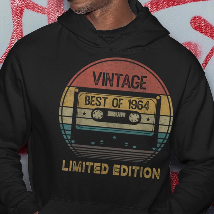 Best Of 1964 60Th Birthday Vintage Cassette Tape Hoodie Unique Gifts