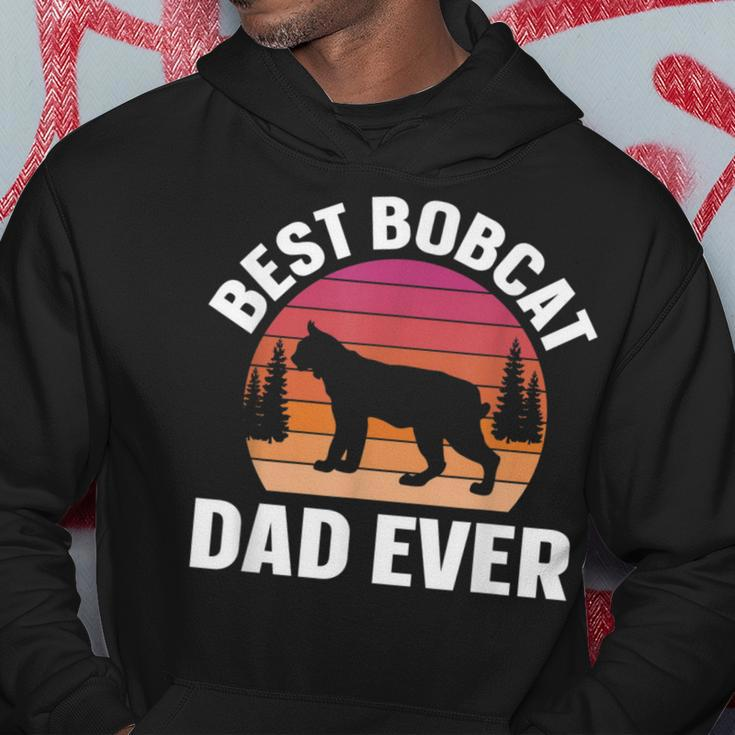 Best Bobcat Dad Retro Animal Lover Hoodie Unique Gifts