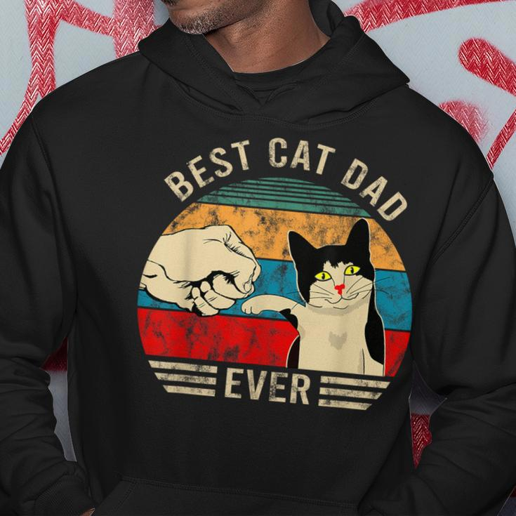 Best Cat Dad Ever Bump Vintage Graphic Hoodie Unique Gifts