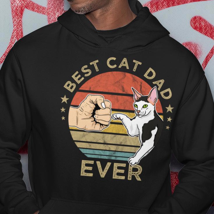 Best Cat Dad Ever Retrointage Katze Katzen Papa Geschenk Kapuzenpullover Lustige Geschenke