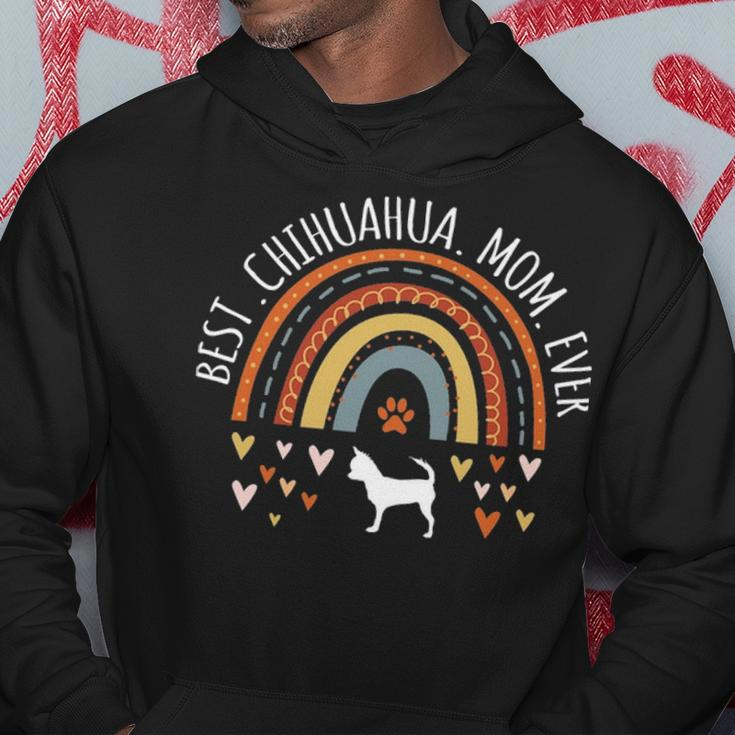Best Chihuahua Mom Ever Rainbow Chi Chi Lover Dog Mama Hoodie Unique Gifts