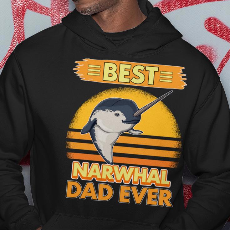 Best Narwhal Dad Ever Narwal Papaatertag Narwale Kapuzenpullover Lustige Geschenke