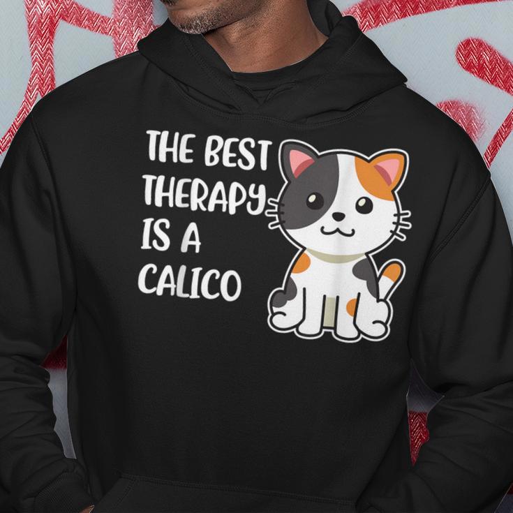 The Best Therapy Is A Calico Cat Hoodie Unique Gifts