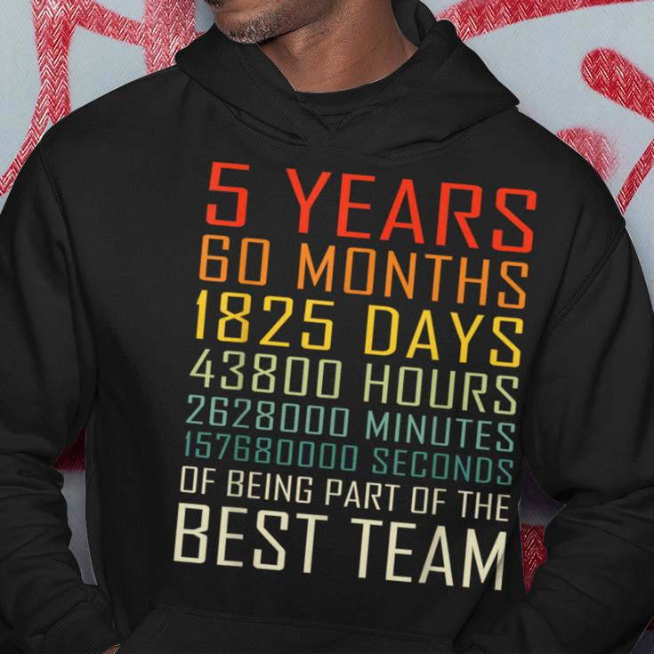 Best Team Vintage Work Anniversary 5 Years Employee Hoodie Unique Gifts