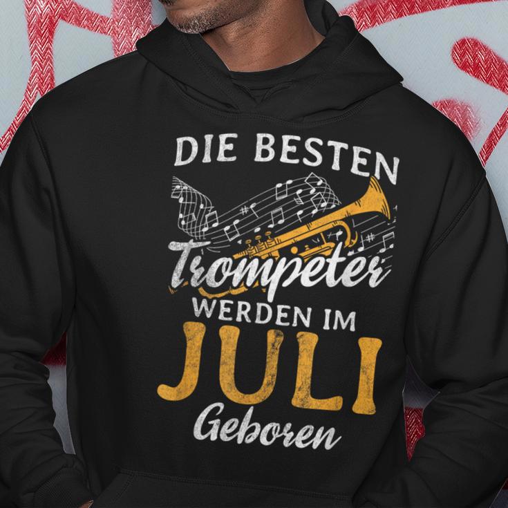 Best Trumpeter Im Jli Geboren Blasmusik Trumpet Kapuzenpullover Lustige Geschenke