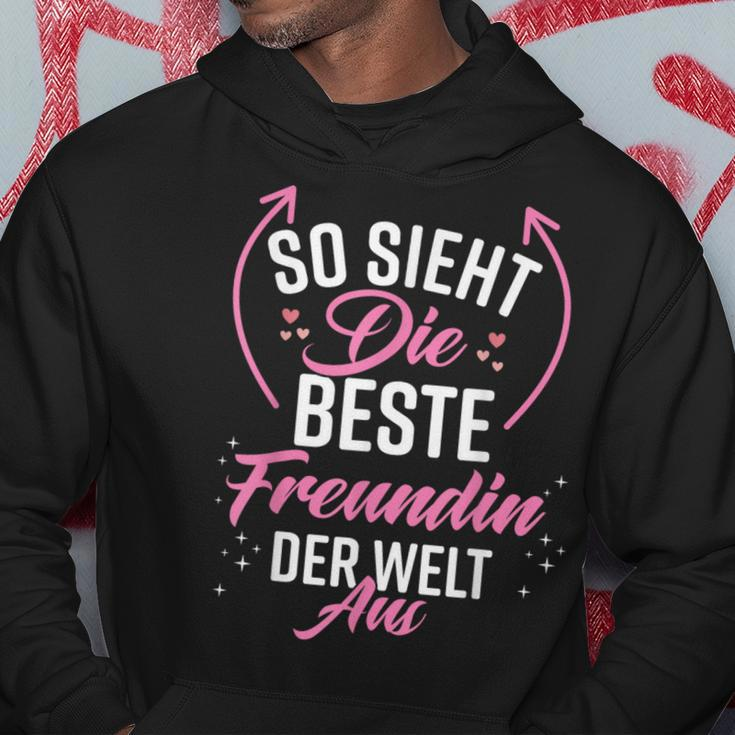 Beste Freundin Der Welt German Language Black Hoodie Lustige Geschenke