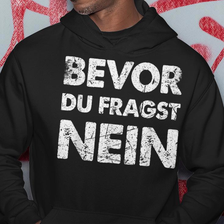 Bevor Du Frag No German Language Black Hoodie Lustige Geschenke