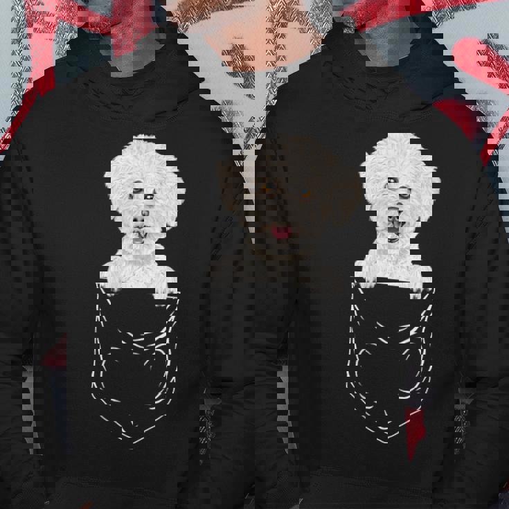Bichons Frisés Avec Inscription Dog In Pocket Sweat à capuche Cadeaux drôles