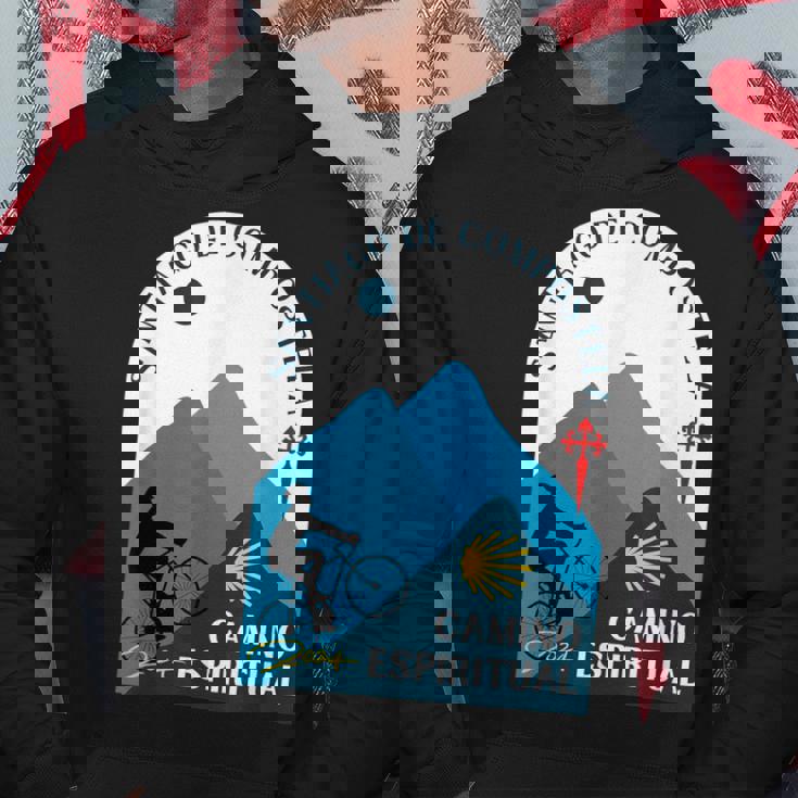 Bicicleta Hombre Espiritual Camino Santiago De Compostela 2024 Sudadera Regalos divertidos
