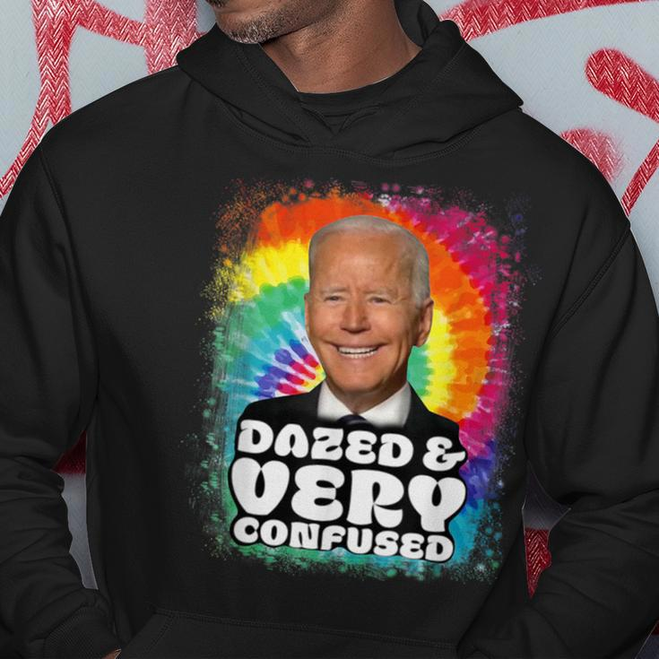 Biden Dazed And Very Confused Tiedye Anti Joe Biden Hoodie Unique Gifts